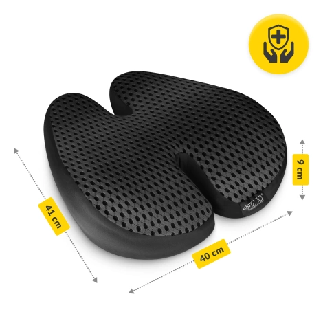Anatomicky polštář z paměťové pěny černý