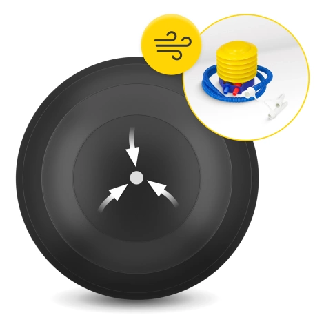 Rehabilitační míč PEANUT AIR BALL černý