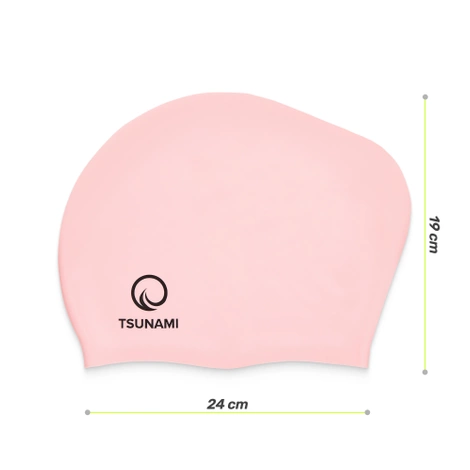 Plavecká čepice unisex TSUNAMI růžová