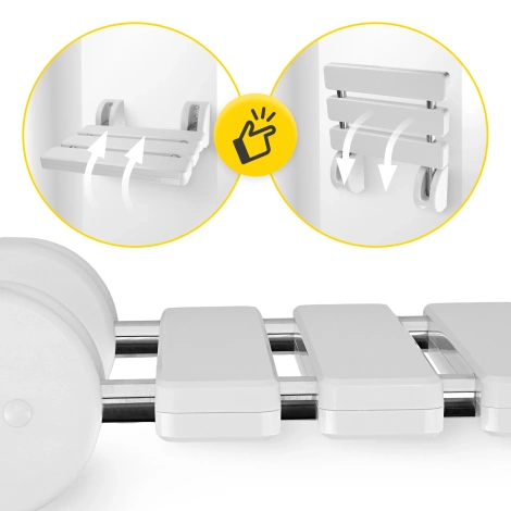 Skládací sprchové sedátko nástěnné