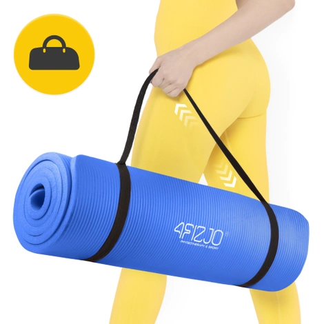 Podložka na cvičení YOGA MAT NBR 1 cm 180 × 60 × 1 cm modrá