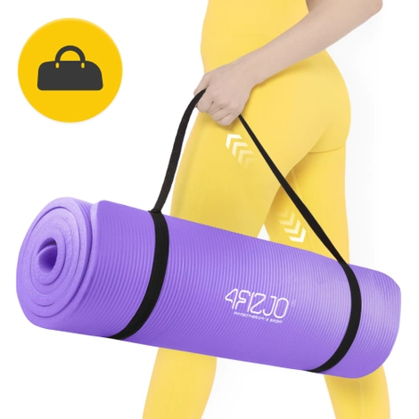 Podložka na cvičení YOGA MAT NBR 180 × 60 × 1,5 cm fialová