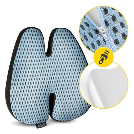 Anatomický polštář na krční páteř modrý