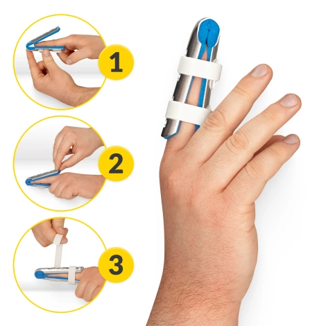 Duralová dlaha pro fixaci prstu MED L