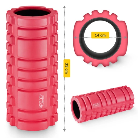 Masážní válec s výstupky EVA 33 cm růžový