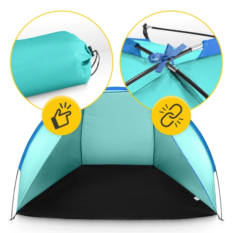 Plážový stan PRO jasně modrý