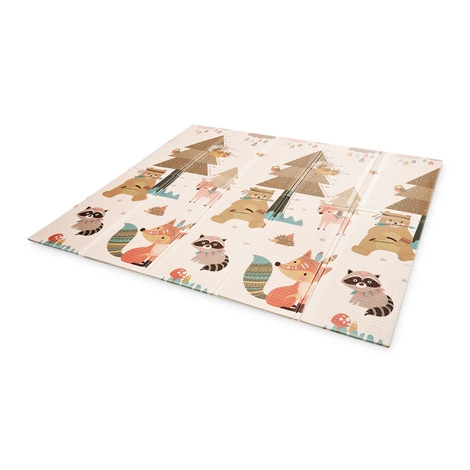 Skládací vzdělávací podložka XXL – "Lesní království a let balónem"