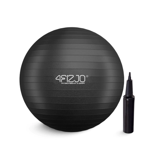 Nafukovací gymnastický míč 55 cm černý