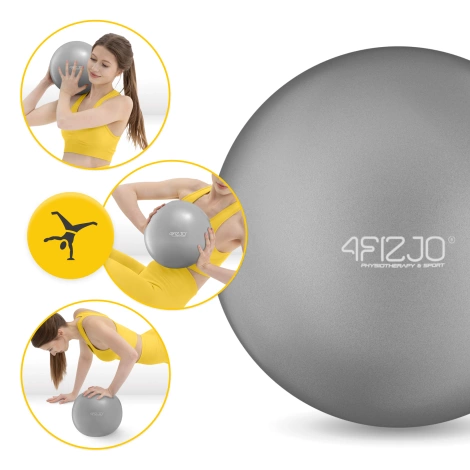 Míč na pilates 22 cm šedý