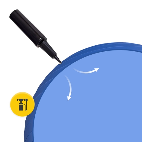 Nafukovací gymnastický míč 65 cm modrý