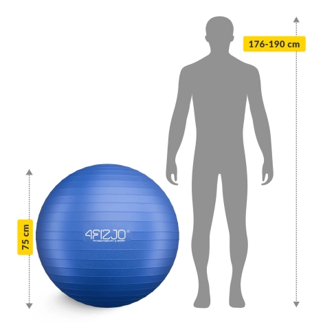 Gymnastický nafukovací míč 85 cm tmavě modrý