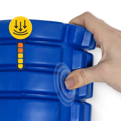 Masážní válec s výstupky EVA 45 cm modrý
