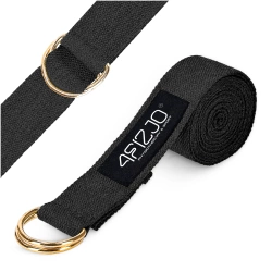 Popruh na jógu černý