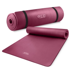Podložka na cvičení YOGA MAT NBR 190 × 100 × 1,5 cm vínová
