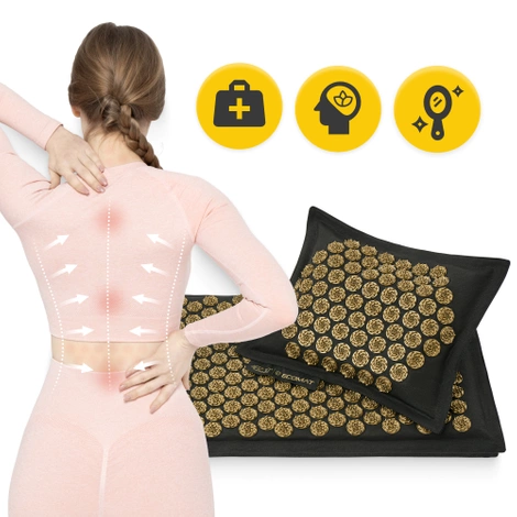 ECO Akupresurní podložka s pohankovými slupkami a kokosem