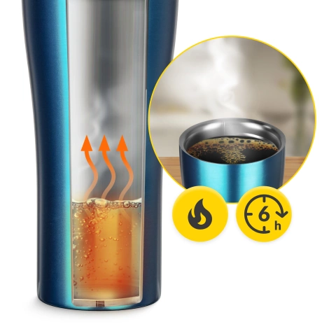 Termohrnek Mountain Goat TRAVEL 380 ml modrý