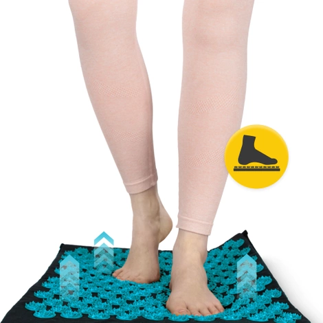 ECO akupresurní podložka s pohankovými slupkami a kokosem modrá