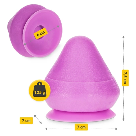 Masážní kužel na zeď fialový