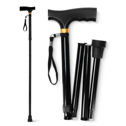 Duralová hůl s dřevěnou rukojetí