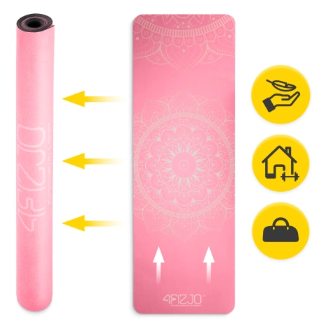 Semišová podložka na jógu a cvičení 1,5 mm