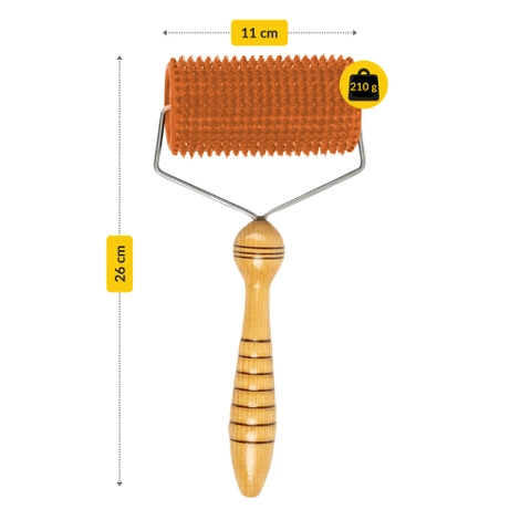 Masážní váleček Lyapko 5,0 bez niklu oranžový