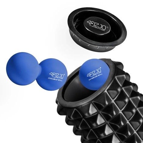 Masážní válec s výstupky EVA 33 cm černý