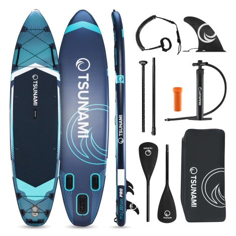 Nafukovací paddleboard SUP TSUNAMI 350cm T12 tmavě modrý