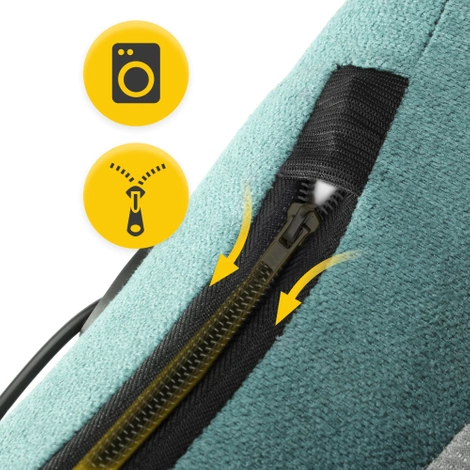 Masážní polštář s vyhříváním LITE zelený