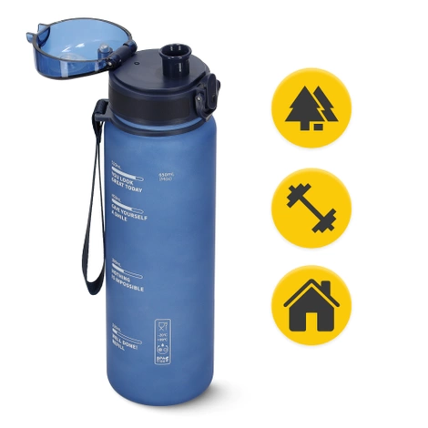 Sportovní láhev na vodu 650 ml modrá