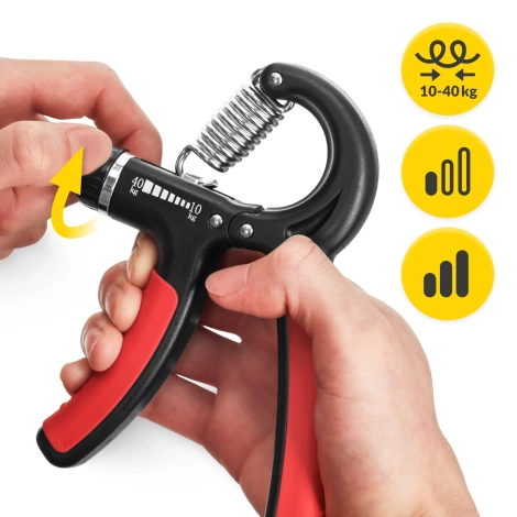 Nastavitelný posilovač zápěstí červený