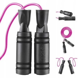 Švihadlo s protiskluzovými rukojeťmi BASIC růžové