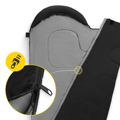 Cestovní spací pytel mumie Mountain Goat STANDARD černý