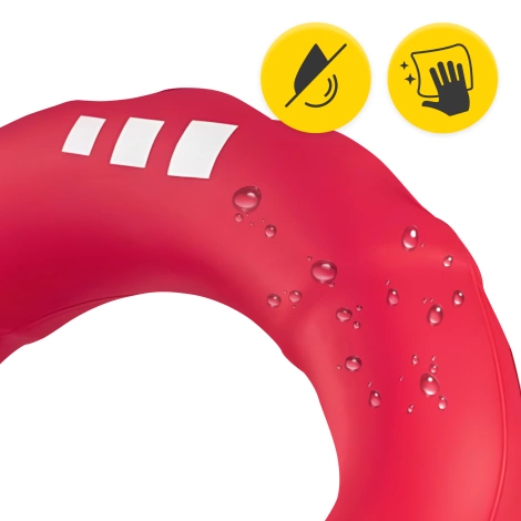 Silikonový posilovač zápěstí červený