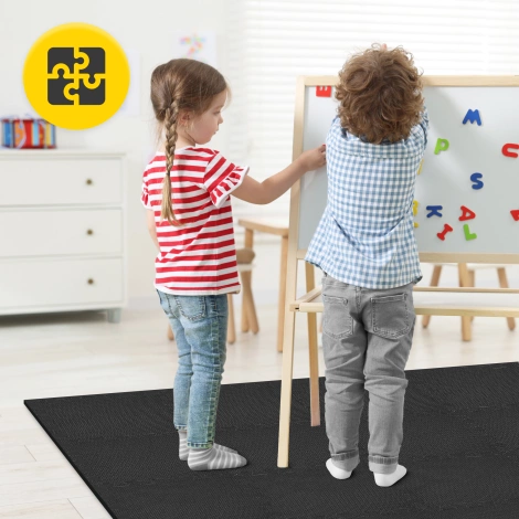 Ochranná podlaha do posilovny PUZZLE 30 x 30 cm 24 ks