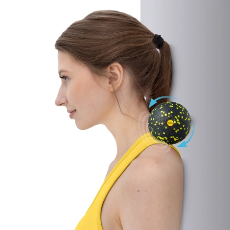 Masážní míček EPP 12 cm žlutý