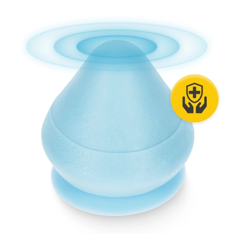 Masážní kužel na zeď modrý