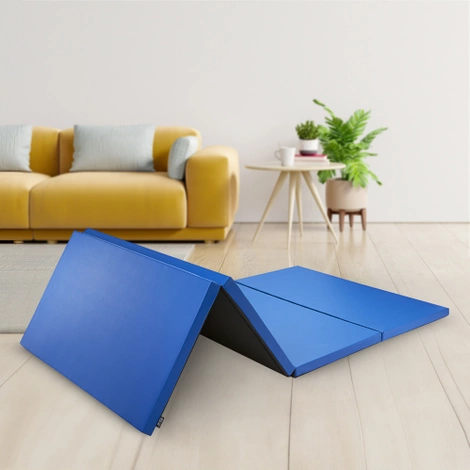 Skládací gymnastická žíněnka XL modrá