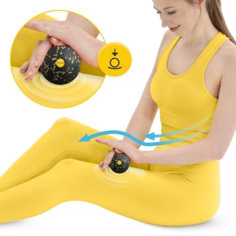 Masážní míček EPP 8 cm zlatý