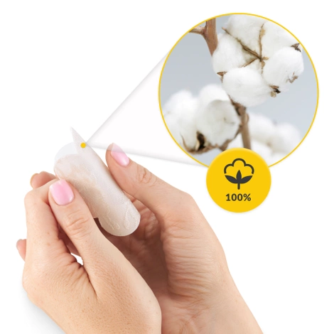 Samolepky na bradavky va tvaru bavlněných květů