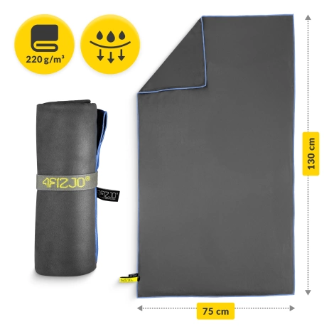 Rychleschnoucí ručník z mikrovlákna 130 x 75 cm