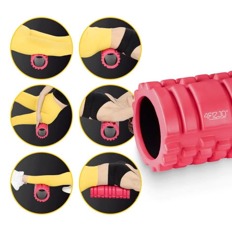 Masážní válec s výstupky EVA 33 cm růžový