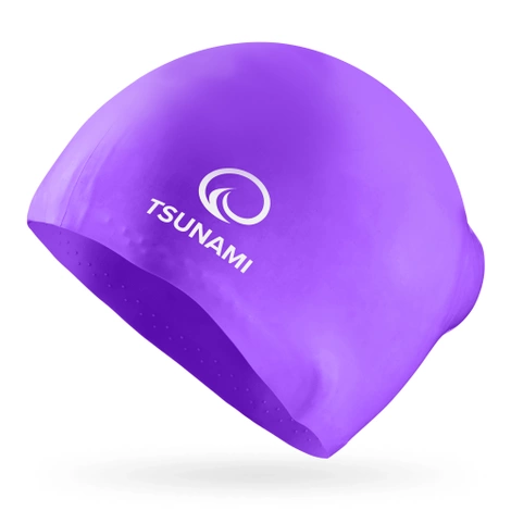 Plavecká čepice unisex TSUNAMI fialová