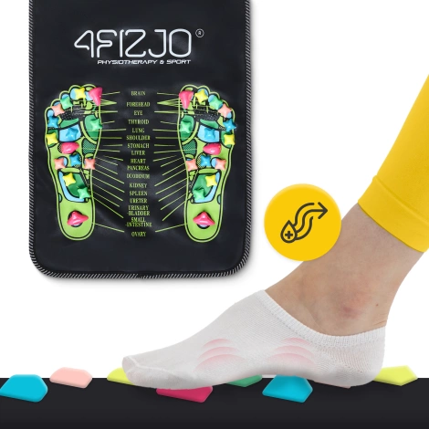 Akupresurní kamínková masážní podložka 140 x 35 cm