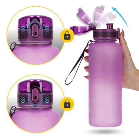 Sportovní láhev na vodu 1L růžová