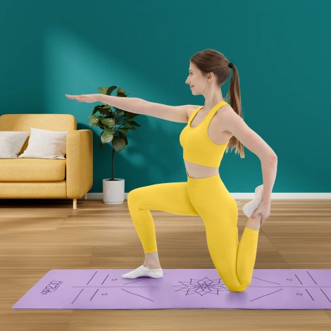 Kaučuková podložka na jógu YOGA MAT 4 mm