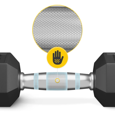 Ocelové činky HEX 7,5 kg (1 kus)