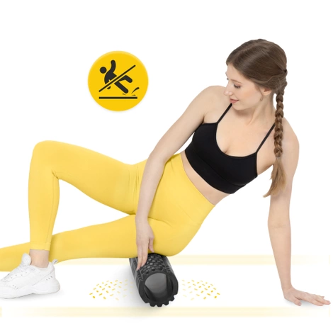 Masážní válec s výstupky EVA 45 cm černý