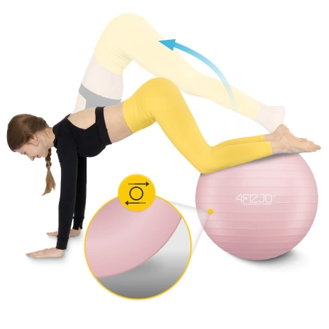 Gymnastický nafukovací míč 85 cm růžový