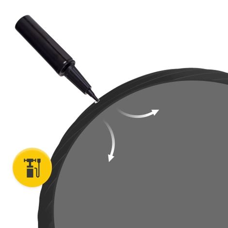 Nafukovací gymnastický míč 65 cm černý