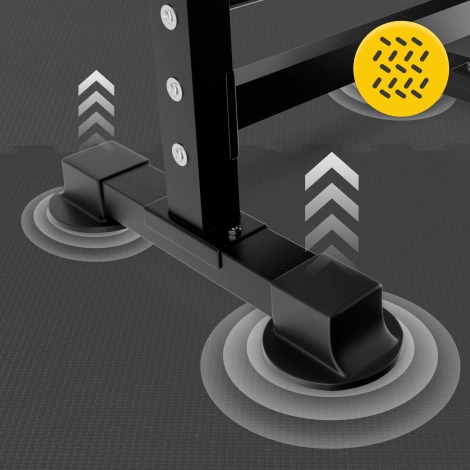 Ochranná podlaha do posilovny PUZZLE 60 x 60 cm 4 ks.